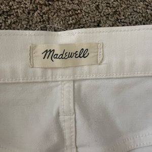 Madewell size 29 white skinny jeans- worn once!